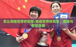 怎么竞猜世界杯冠军-竞猜世界杯冠军，策略与智慧并重