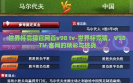 世界杯竞猜官网首v98 tv-世界杯竞猜，V98 TV 官网的精彩与挑战