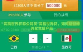 竞猜世界杯怎么购买-竞猜世界杯，如何明智地购买竞猜产品
