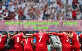 体育世界杯 竞猜官网-体育世界杯，竞猜的激情与乐趣