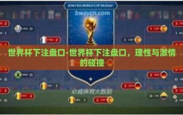 世界杯下注盘口-世界杯下注盘口，理性与激情的碰撞