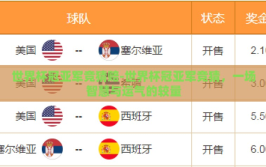 世界杯冠亚军竞猜赔-世界杯冠亚军竞猜，一场智慧与运气的较量