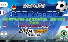 足彩世界杯竞猜-足彩世界杯竞猜，激情与智慧的碰撞