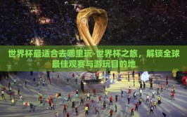 世界杯最适合去哪里玩-世界杯之旅，解锁全球最佳观赛与游玩目的地