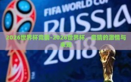 2026世界杯竞猜-2026世界杯，竞猜的激情与未知