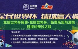 竞猜世界杯免费-竞猜世界杯，免费乐趣与激情碰撞的奇妙之旅