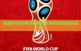 在哪参与世界杯竞猜-参与世界杯竞猜的精彩指南