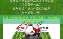世界杯竞猜冠军是谁-世界杯竞猜，揭秘冠军归属的激情与智慧