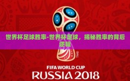 世界杯足球胜率-世界杯足球，揭秘胜率的背后逻辑