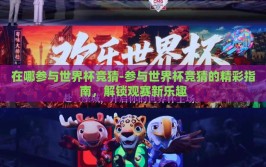 在哪参与世界杯竞猜-参与世界杯竞猜的精彩指南，解锁观赛新乐趣