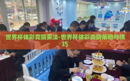 世界杯体彩竞猜买法-世界杯体彩竞猜策略与技巧