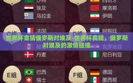 世界杯竞猜俄罗斯对埃及-世界杯竞猜，俄罗斯对埃及的激情碰撞