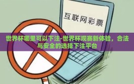 世界杯哪里可以下注-世界杯观赛新体验，合法与安全的选择下注平台