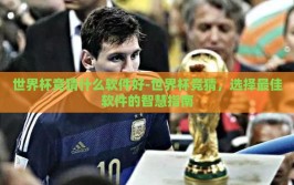 世界杯竞猜什么软件好-世界杯竞猜，选择最佳软件的智慧指南