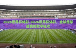 2026世界杯体彩-2026世界杯体彩，全球足球盛宴的数字狂欢