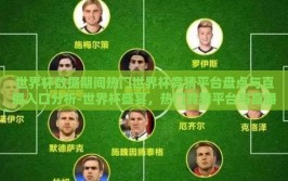 世界杯数据期间热门世界杯竞猜平台盘点与直播入口分析-世界杯盛宴，热门竞猜平台与直播入口深度剖析