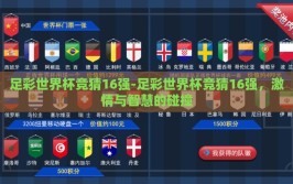 足彩世界杯竞猜16强-足彩世界杯竞猜16强，激情与智慧的碰撞
