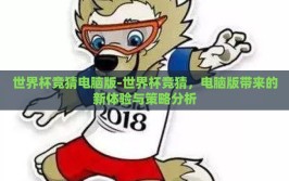 世界杯竞猜电脑版-世界杯竞猜，电脑版带来的新体验与策略分析