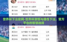 世界杯下注官网-世界杯激情与理性下注，官方平台的智慧选择