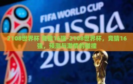 2108世界杯 竞猜16强-2108世界杯，竞猜16强，预测与激情的碰撞