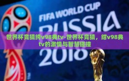 世界杯竞猜绔v98典tv-世界杯竞猜，绀v98典tv的激情与智慧碰撞