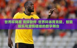 世界杯体育 竞猜软件-世界杯体育竞猜，智能娱乐与激情碰撞的数字舞台