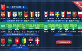 世界杯竞猜-世界杯竞猜，激情与智慧的碰撞