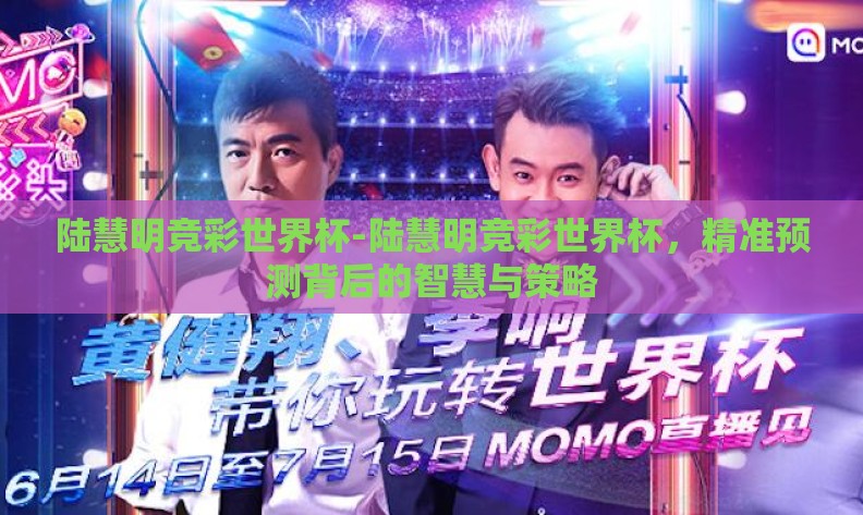 陆慧明竞彩世界杯-陆慧明竞彩世界杯，精准预测背后的智慧与策略