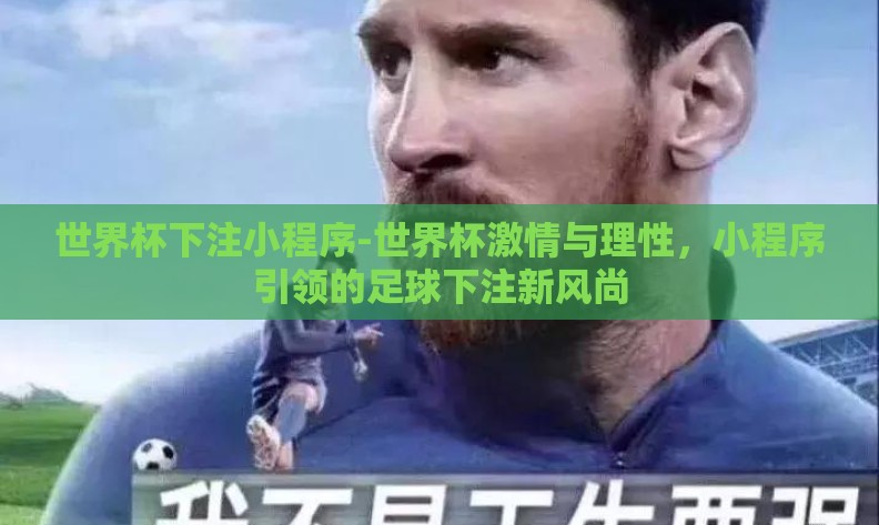 世界杯下注小程序-世界杯激情与理性，小程序引领的足球下注新风尚