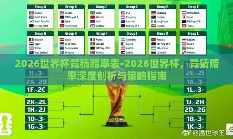 2026世界杯竞猜赔率表-2026世界杯，竞猜赔率深度剖析与策略指南