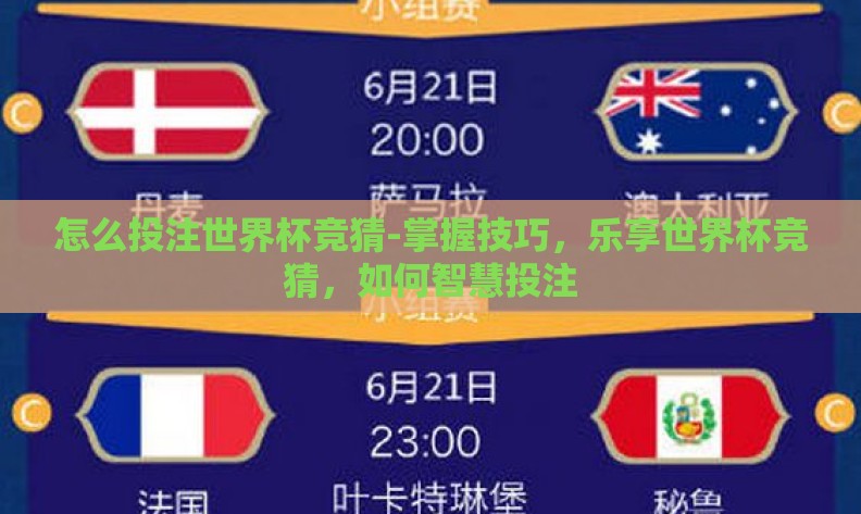 怎么投注世界杯竞猜-掌握技巧，乐享世界杯竞猜，如何智慧投注