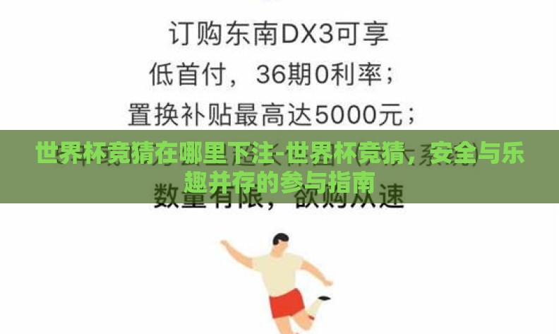 世界杯竞猜在哪里下注-世界杯竞猜，安全与乐趣并存的参与指南