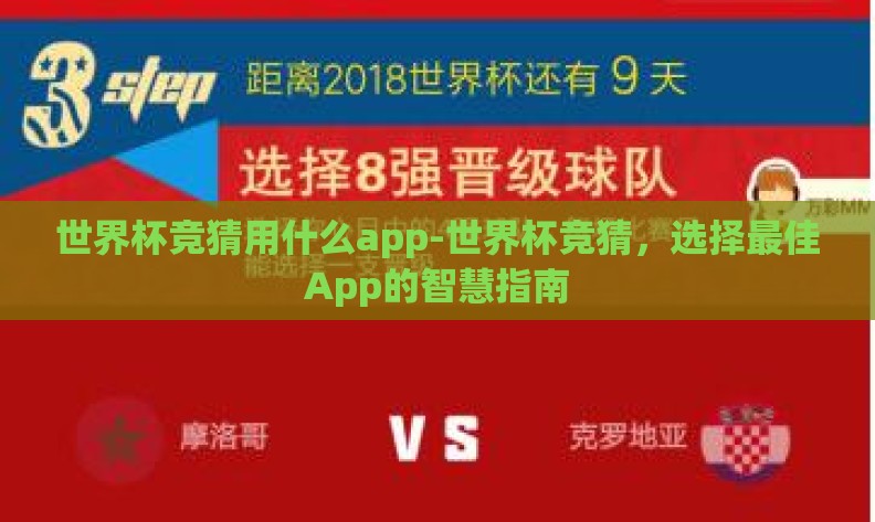 世界杯竞猜用什么app-世界杯竞猜，选择最佳App的智慧指南